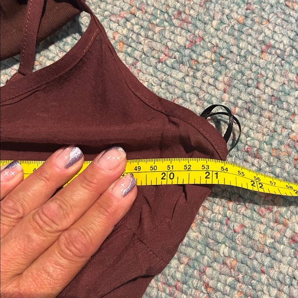 NWT Brown Sheer Maxi Dress with Flowy Sleeves size M/L - Picture 12 of 16